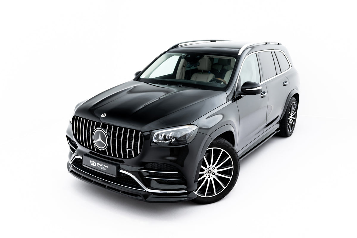 Street+ Spoilerlippe Front Ansatz V.2 passend für Mercedes-Benz GLS AMG-Line X167  schwarz Hochglanz – Ansicht 7