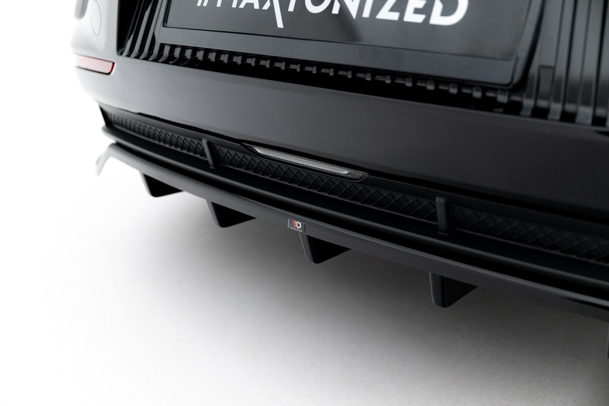 Street+ Mittlerer Diffusor RACE passend für Kia EV6 Mk1 schwarz Hochglanz – Ansicht 3