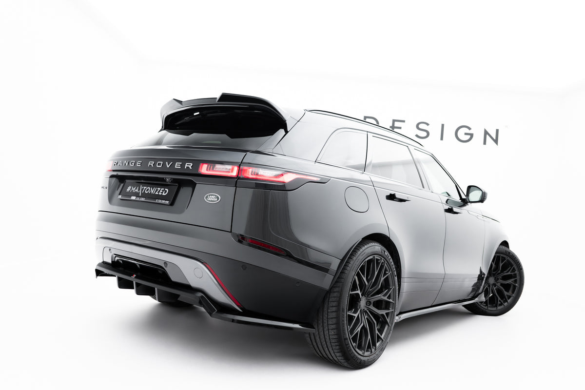 Street+ Mittlerer Diffusor RACE passend für V.3 Land Rover Range Rover Velar R-Dynamic Mk1 schwarz Hochglanz – Ansicht 4