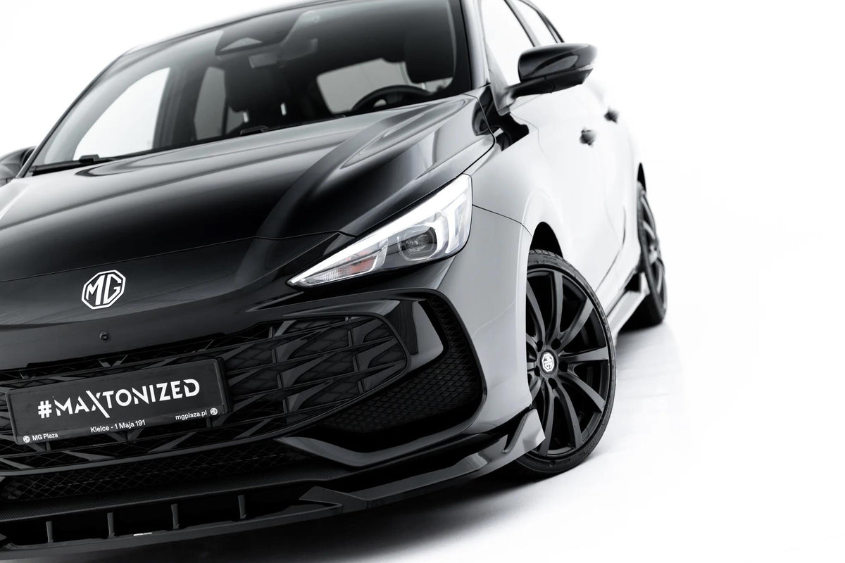 Street+ Spoilerlippe Front Ansatz V.1 passend für MG 3 Mk1 schwarz Hochglanz – Ansicht 3