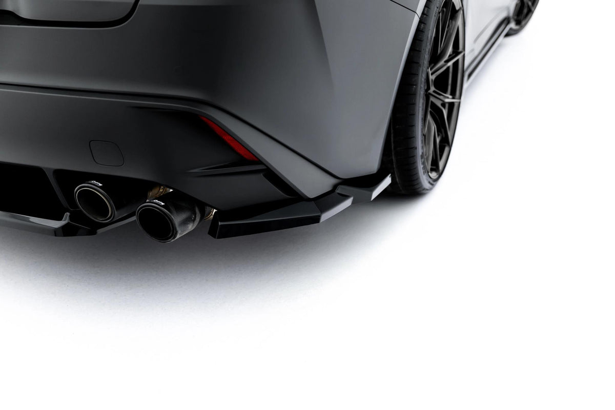 Heck Ansatz Flaps Diffusor passend für Lexus IS 500 Mk3 Facelift 2 (XE30) schwarz Hochglanz – Ansicht 3