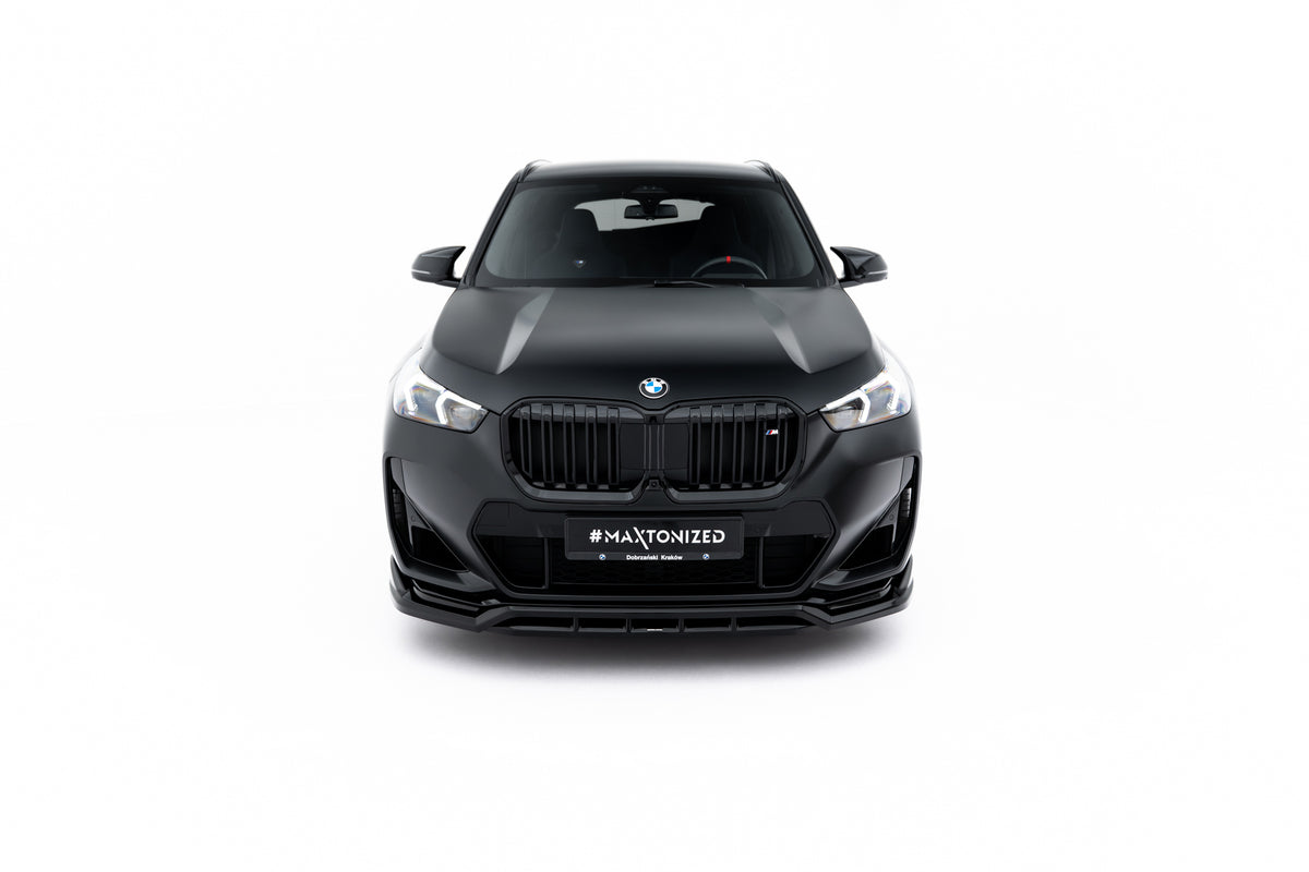 Street+ Spoilerlippe Front Ansatz passend für BMW X1 M35i U11 schwarz Hochglanz – Ansicht 3