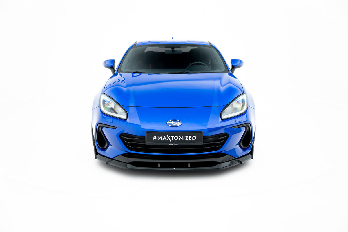 Street+ Spoilerlippe Front Ansatz V.3 passend für Subaru BRZ Mk2 schwarz Hochglanz – Ansicht 1