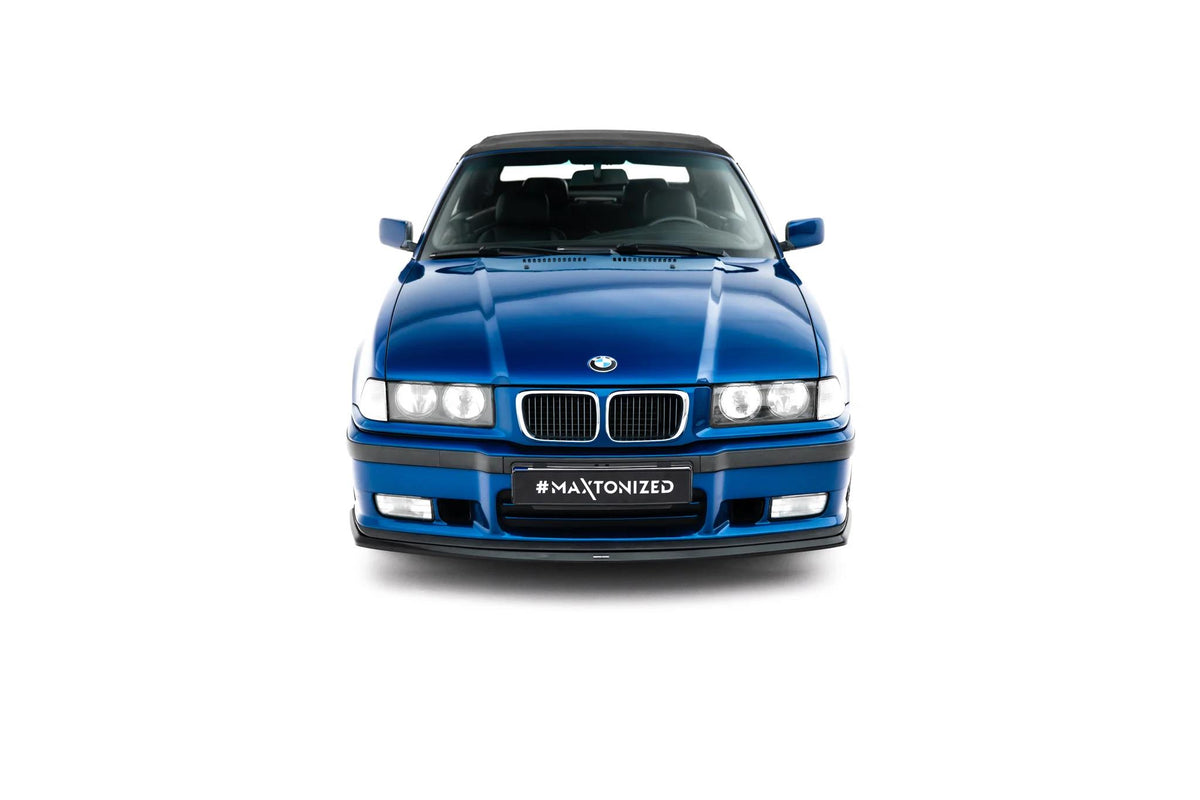 Street+ Spoilerlippe Front Ansatz V.3 passend für BMW M3 / 3 M-Paket Coupe / Cabrio E36 schwarz Hochglanz – Ansicht 2