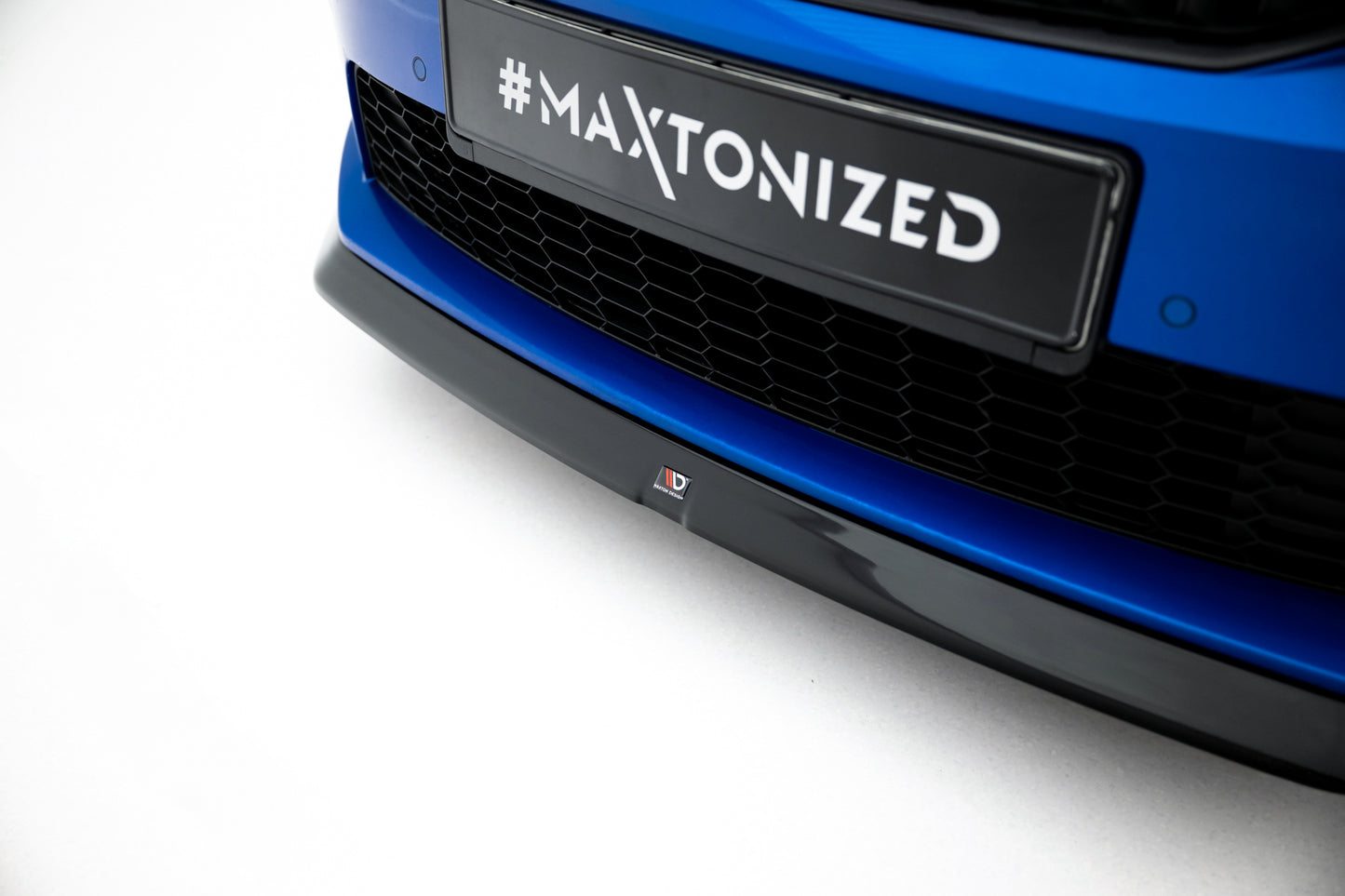 Street+ Spoilerlippe Front Ansatz V.2 passend für Skoda Octavia RS Mk3  schwarz Hochglanz – Ansicht 3
