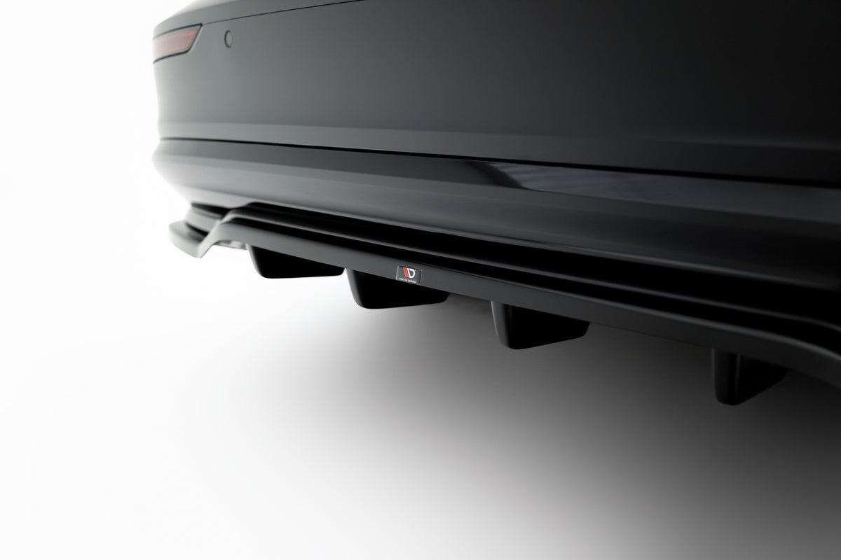 Street+ Mittlerer Diffusor RACE passend für Volvo S60/V60 R-Design Mk3  schwarz Hochglanz – Ansicht 4