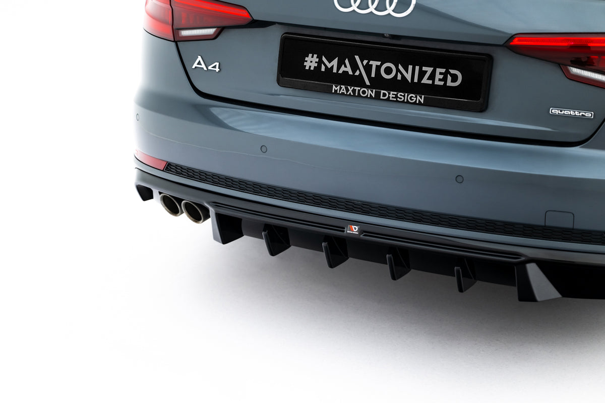 Diffusor Heck Ansatz V.2 passend für Audi A4 S-Line Limousine / Avant B9 – Ansicht 3