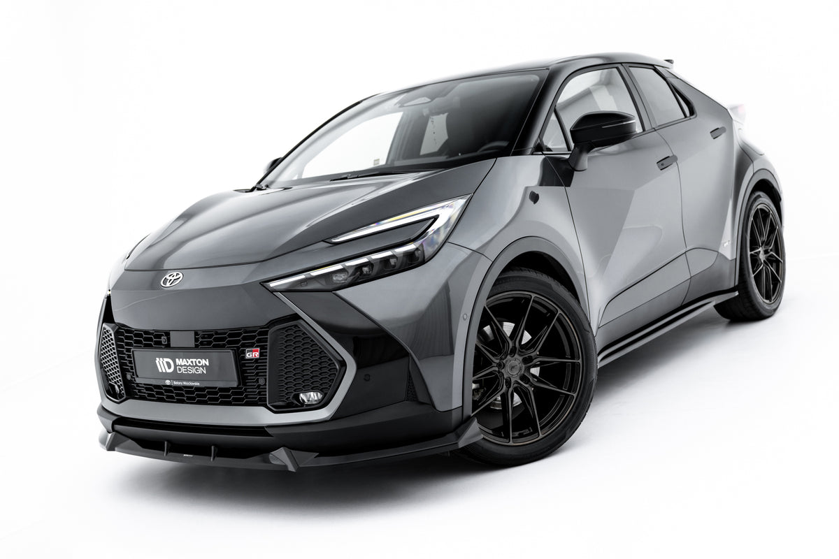 Street+ Spoilerlippe Front Ansatz passend für Toyota C-HR Mk2 schwarz Hochglanz – Ansicht 4