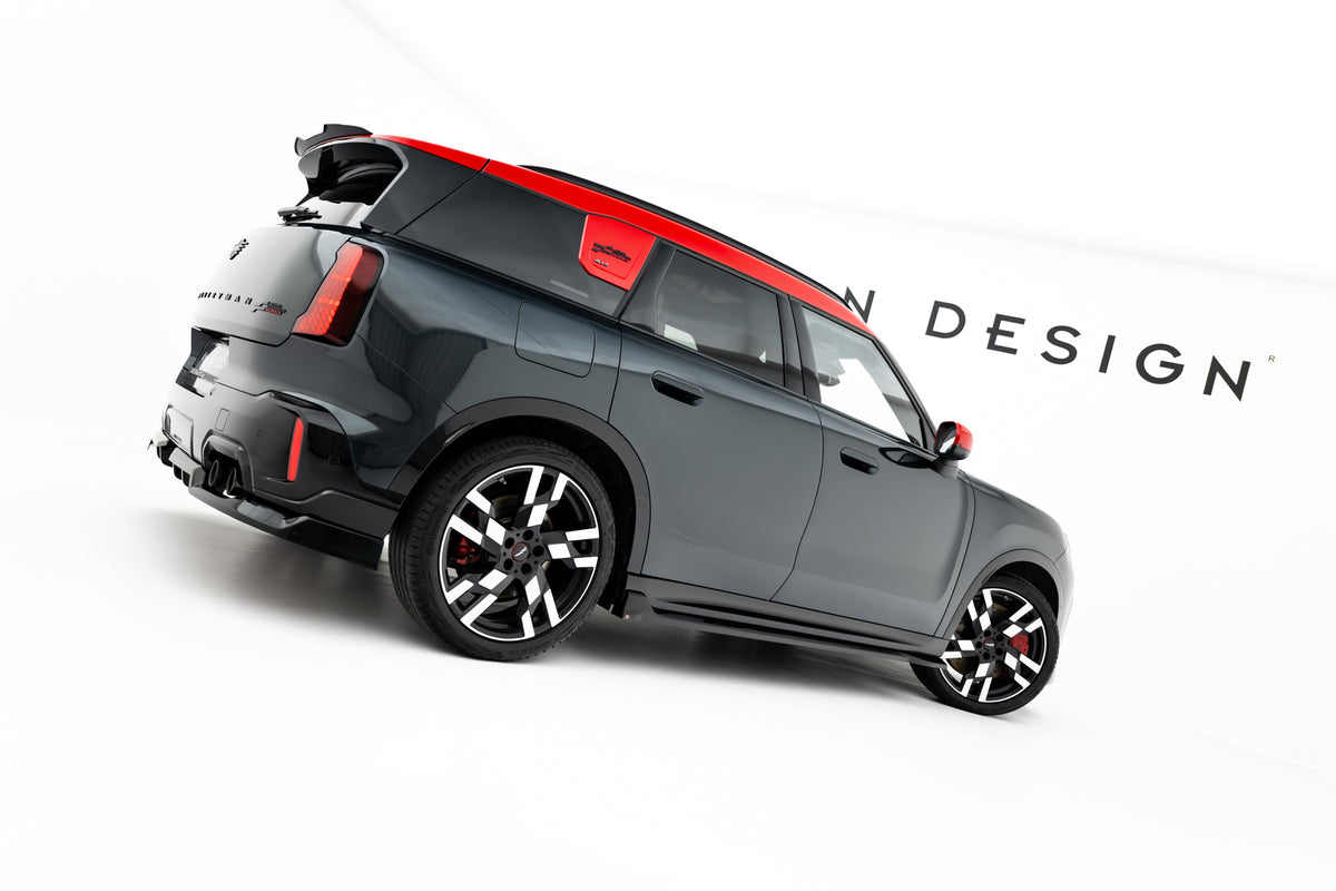 Street+ Seitenschweller Leisten passend für Mini Countryman JCW U25 schwarz Hochglanz – Ansicht 1