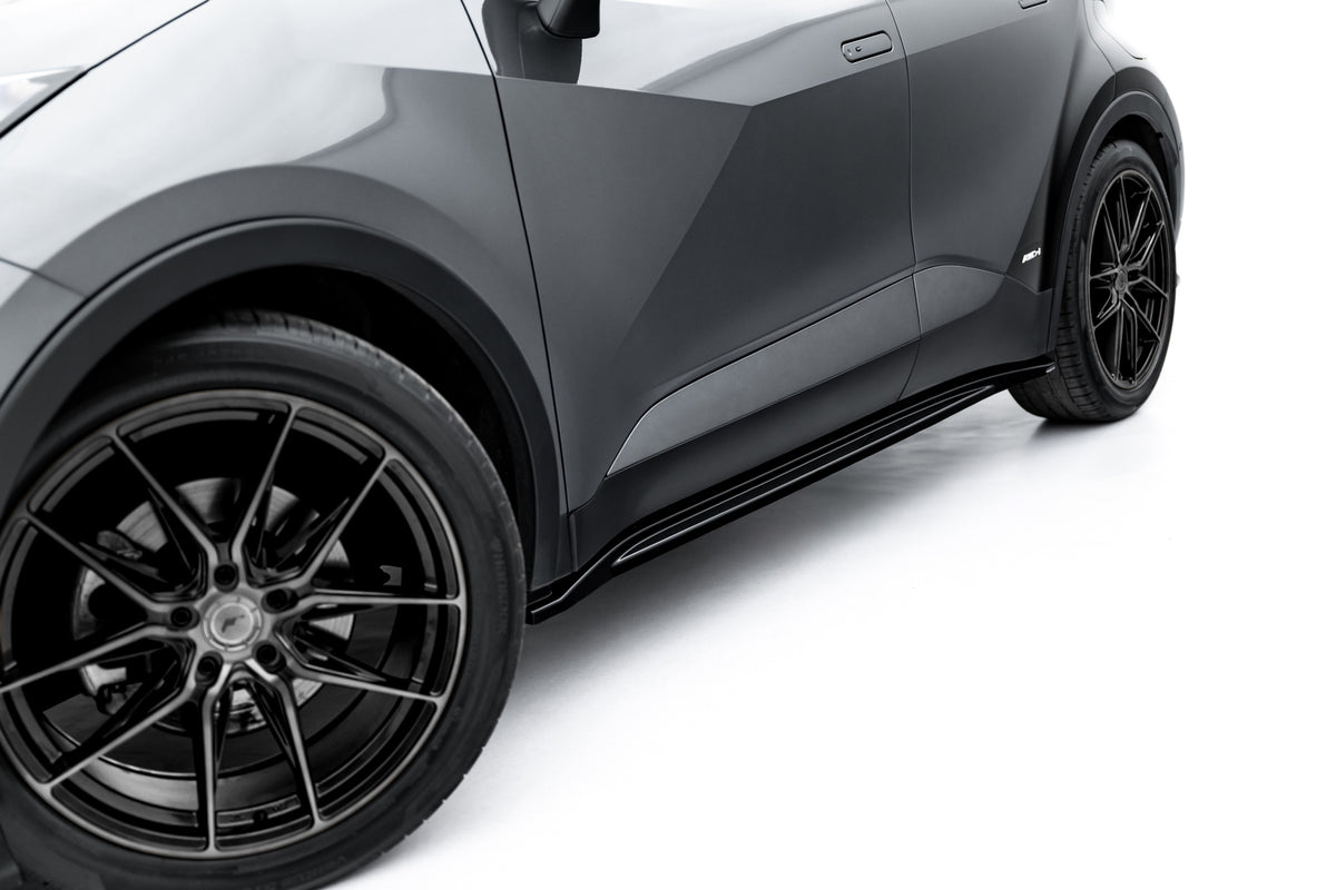 Street+ Seitenschweller Leisten passend für Toyota C-HR Mk2 schwarz Hochglanz – Ansicht 2