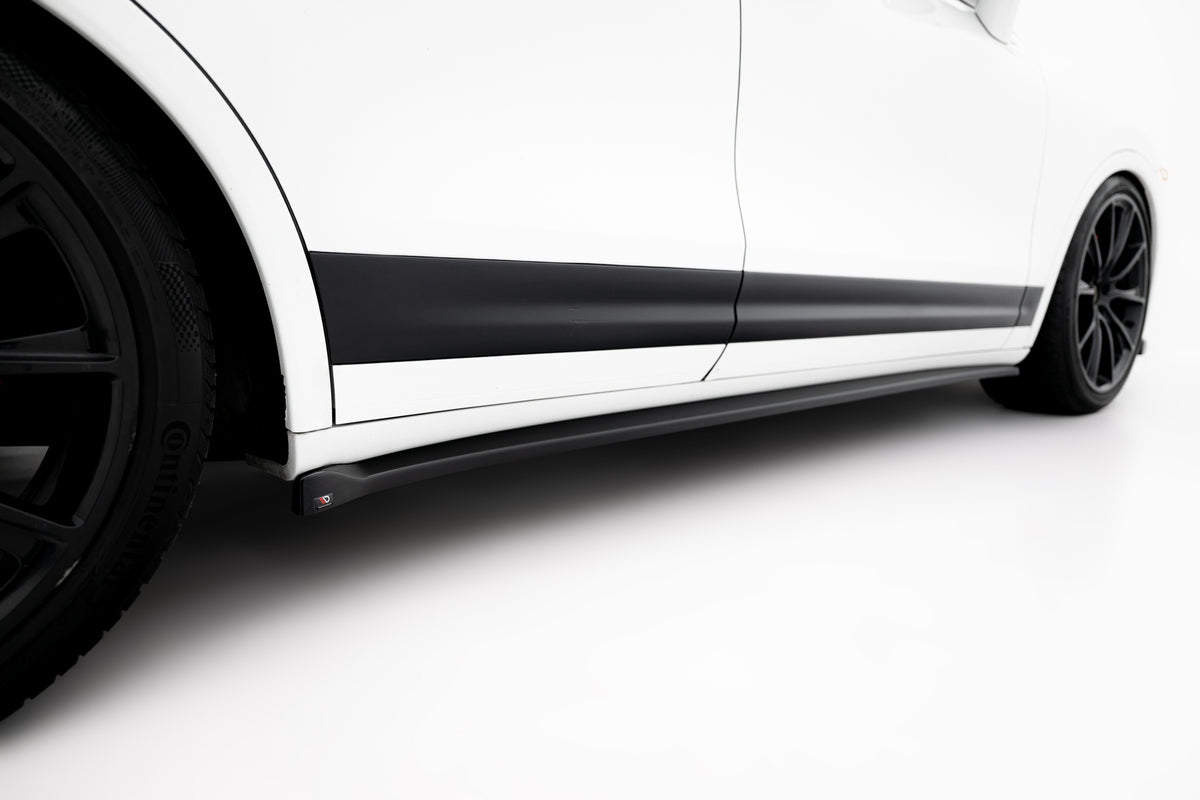 Street+ Seitenschweller Leisten passend für Porsche Cayenne Turbo / Standard Mk2 schwarz Hochglanz – Ansicht 3