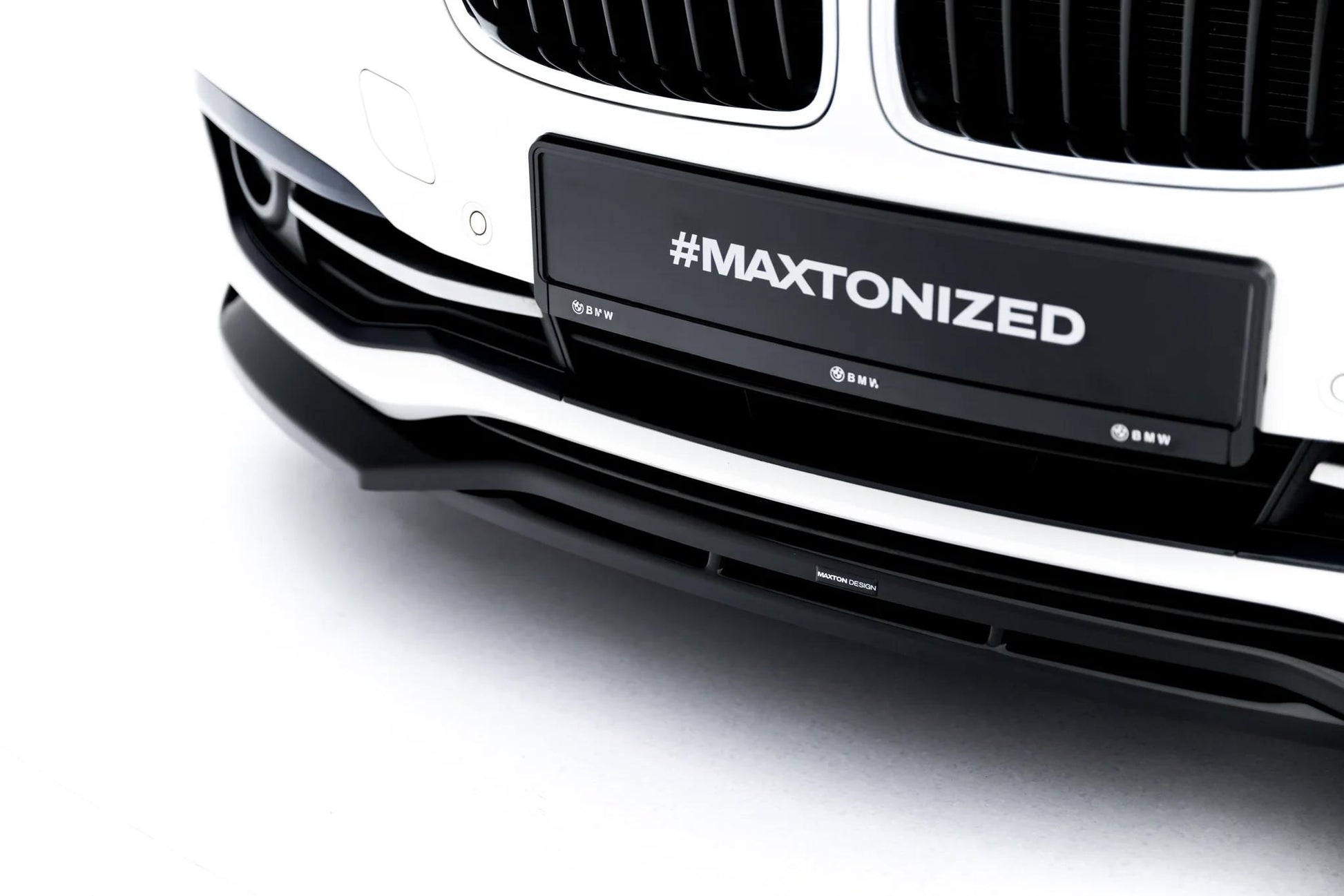 Street+ Spoilerlippe Front Ansatz passend für BMW 3er Sportline Limousine / Touring F30 / F31 schwarz Hochglanz – Ansicht 5