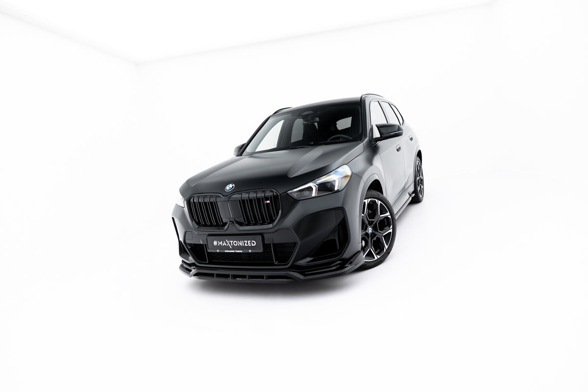 Street+ Spoilerlippe Front Ansatz passend für BMW X1 M35i U11 schwarz Hochglanz – Ansicht 6