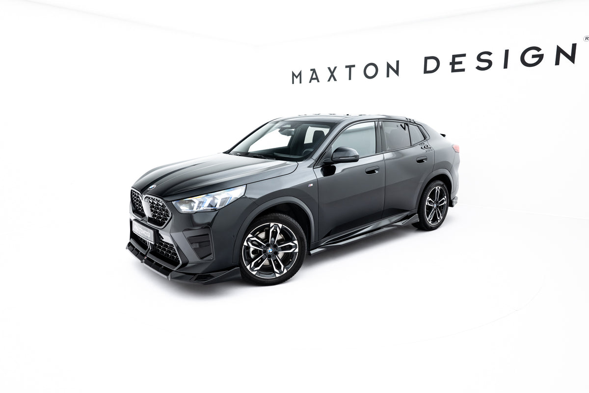 Street+ Seitenschweller Leisten passend für BMW X2 M35i U10 schwarz Hochglanz – Ansicht 1