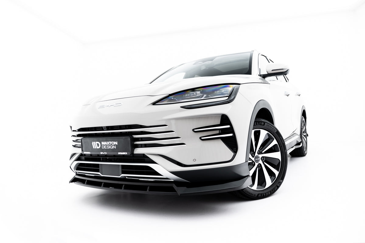 Street+ Spoilerlippe Front Ansatz V.1 passend für BYD Seal U Mk1 schwarz Hochglanz – Ansicht 3