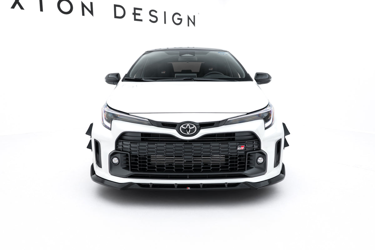 Street+ Spoilerlippe Front Ansatz V.2 passend für Toyota GR Corolla Mk12 schwarz Hochglanz – Ansicht 1