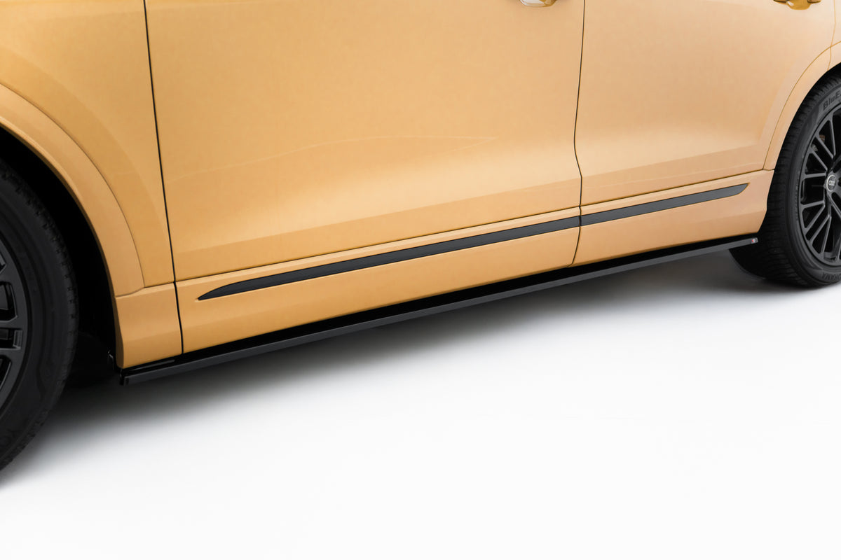 Street+ Seitenschweller Leisten passend für V.1 passend für Audi Q8 S-line / SQ8 Mk1 Facelift schwarz Hochglanz – Ansicht 4