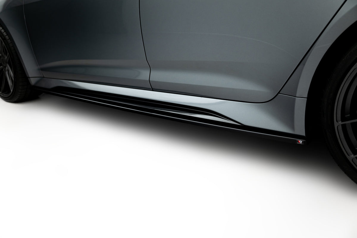 Street+ Seitenschweller Leisten V.2 passend für Audi RS6 C8 / C8 Facelift schwarz Hochglanz – Ansicht 4