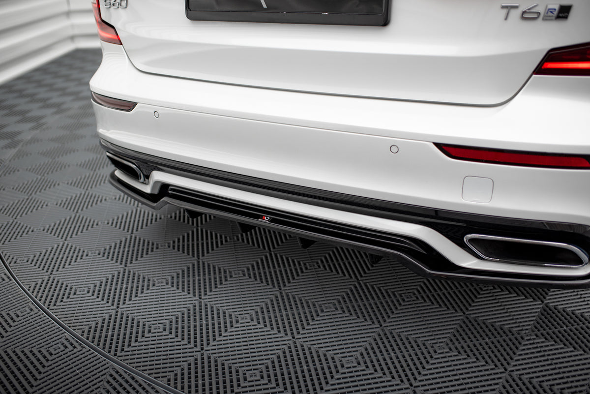 Street+ Mittlerer Diffusor RACE passend für Volvo S60/V60 R-Design Mk3 schwarz Hochglanz – Ansicht 4