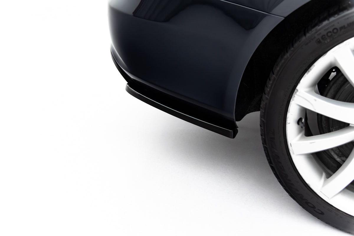 Heck Ansatz Flaps Diffusor passend für Audi A4 B8 Facelift schwarz Hochglanz – Ansicht 4