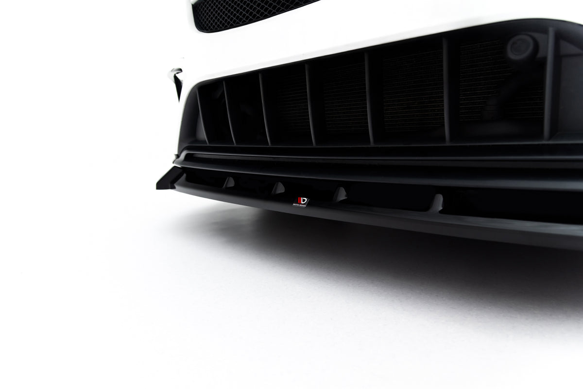 Street+ Spoilerlippe Front Ansatz passend für Mercedes-Benz GLA 45 AMG X156 Facelift schwarz Hochglanz – Ansicht 5