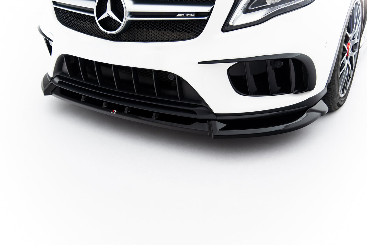 Street+ Spoilerlippe Front Ansatz passend für Mercedes-Benz GLA 45 AMG X156 Facelift schwarz Hochglanz – Ansicht 1