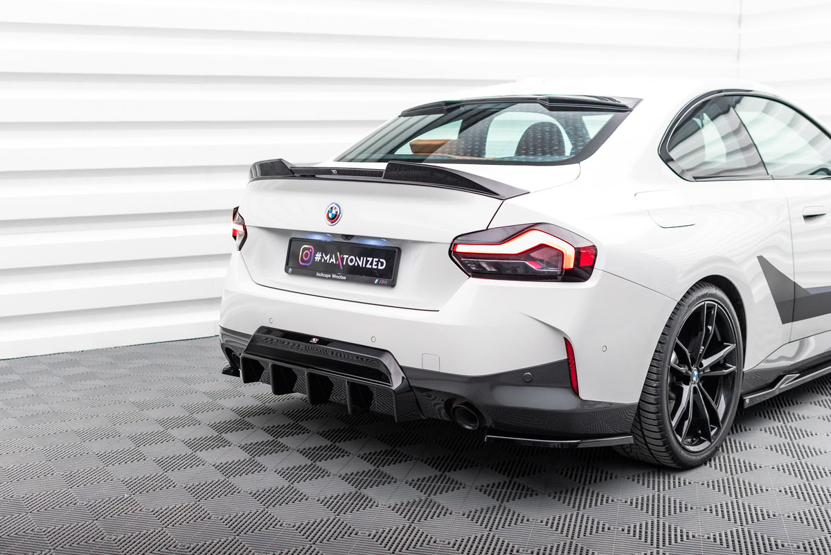 Diffusor Heck Ansatz passend für BMW M240i Coupe G42 schwarz Hochglanz – Ansicht 5