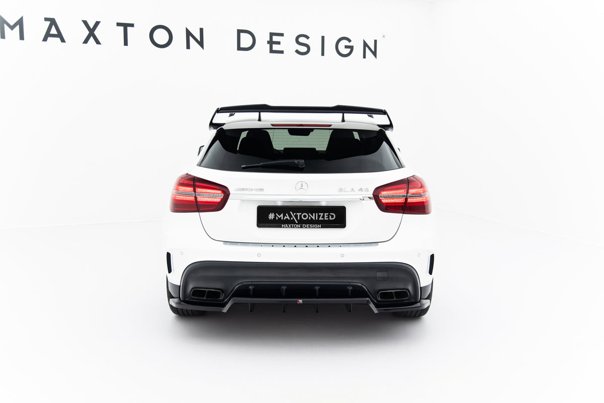 Street+ Mittlerer Diffusor RACE passend für Mercedes-Benz GLA 45 AMG X156 Facelift schwarz Hochglanz – Ansicht 4