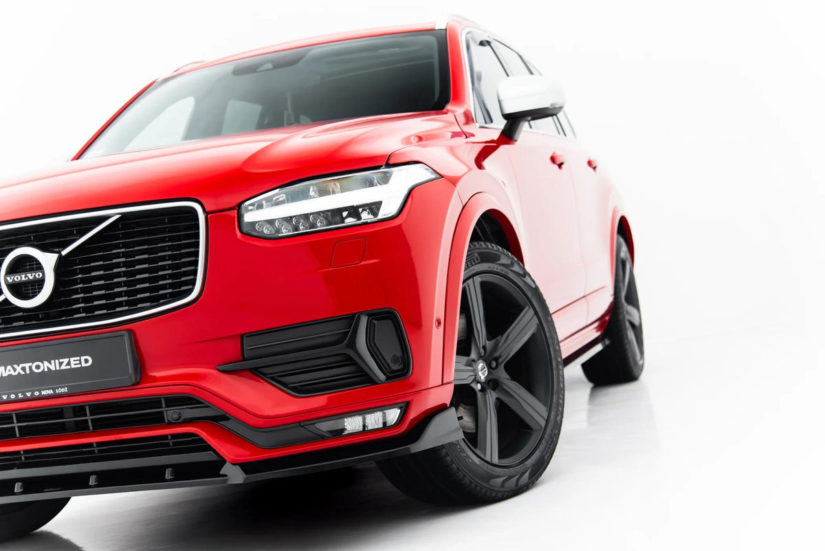 Street+ Spoilerlippe Front Ansatz passend für Volvo XC90 R-Design Mk2 schwarz Hochglanz – Ansicht 5