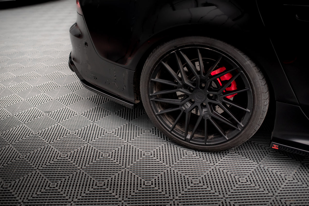 Heck Ansatz Flaps Diffusor passend für Audi A7 S-Line / S7 C7 schwarz Hochglanz – Ansicht 1