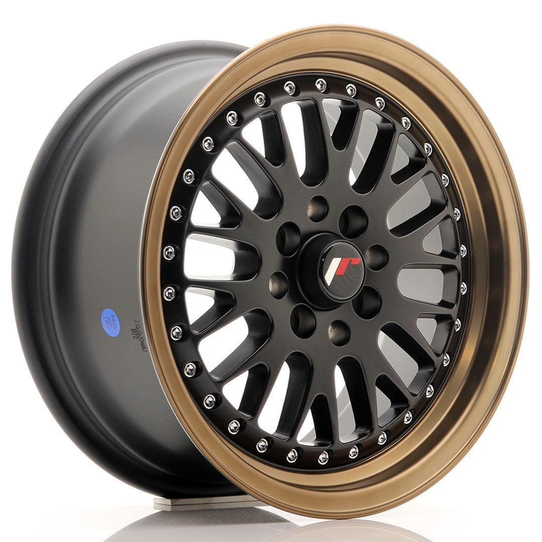 JR Wheels JR10 – Black w/ Bronze Lip