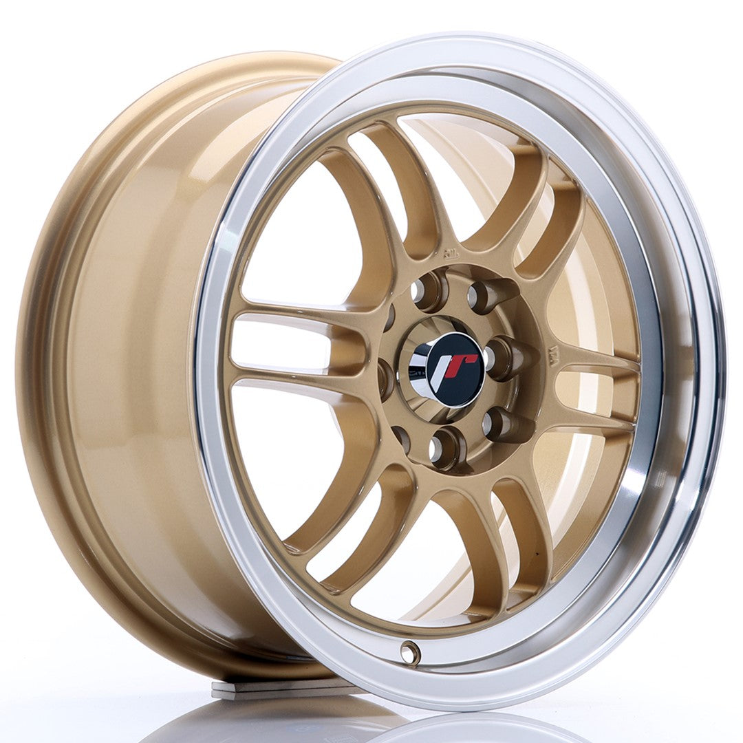 JR Wheels JR7 – Gold w/ Machined Lip