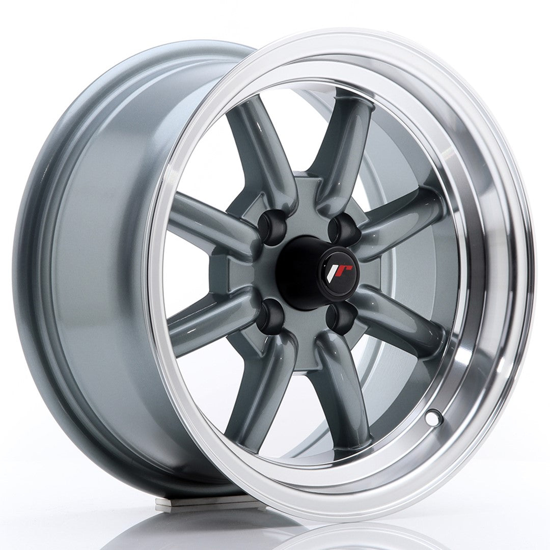 JR Wheels JR19 – Gun Metal w/ Machined Lip