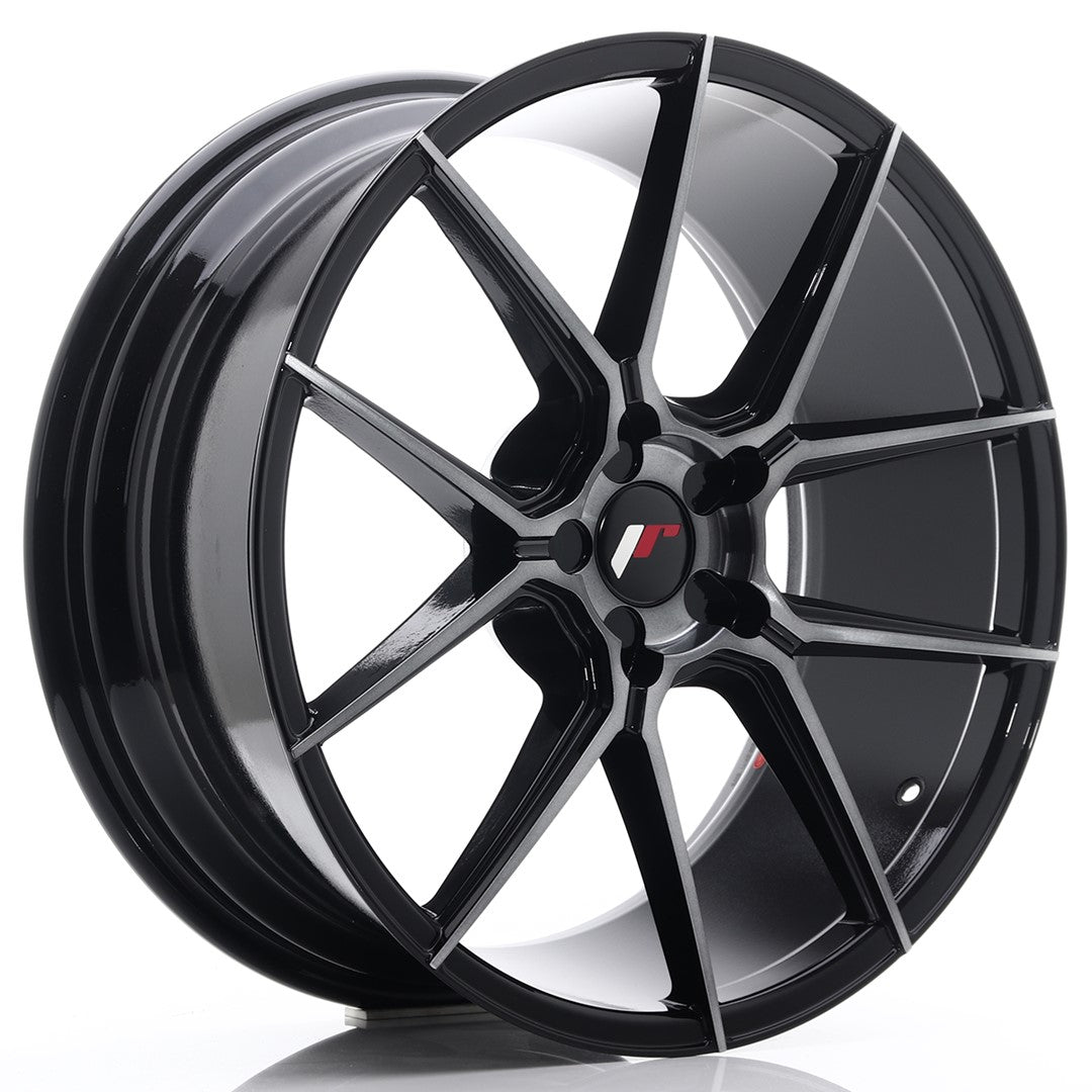 JR Wheels JR30 – Black Brushed w/ Tinted Face