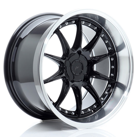 JR Wheels JR41 – Black w/ Machined Lip