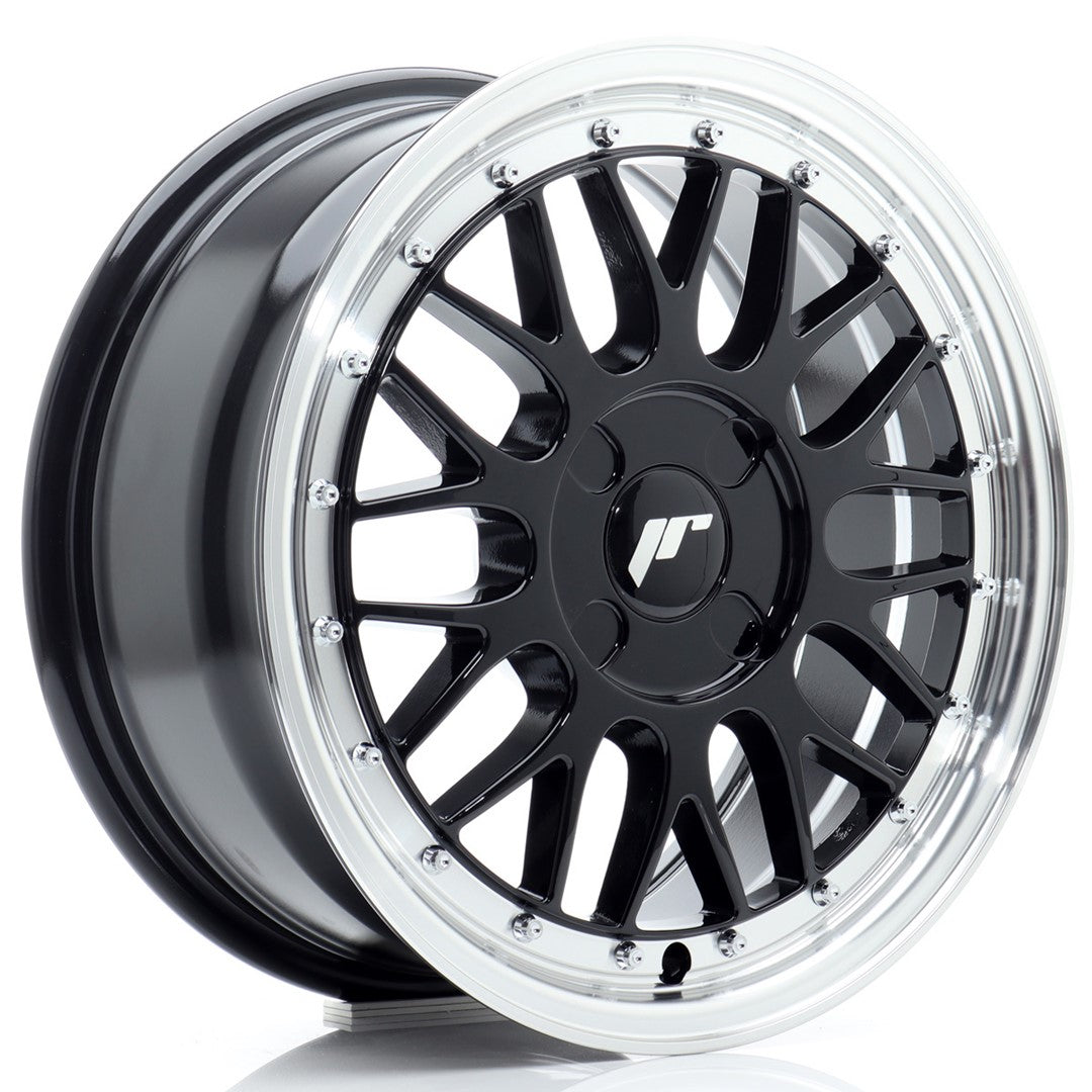 JR Wheels JR23 – Black w/ Machined Lip