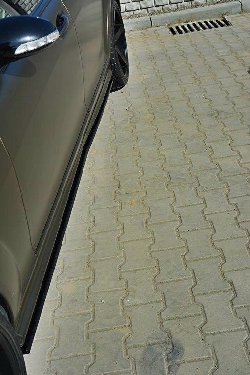 Street+ Seitenschweller Leisten passend für MERCEDES S-KLASSE W221 AMG LWB schwarz Hochglanz – Ansicht 1
