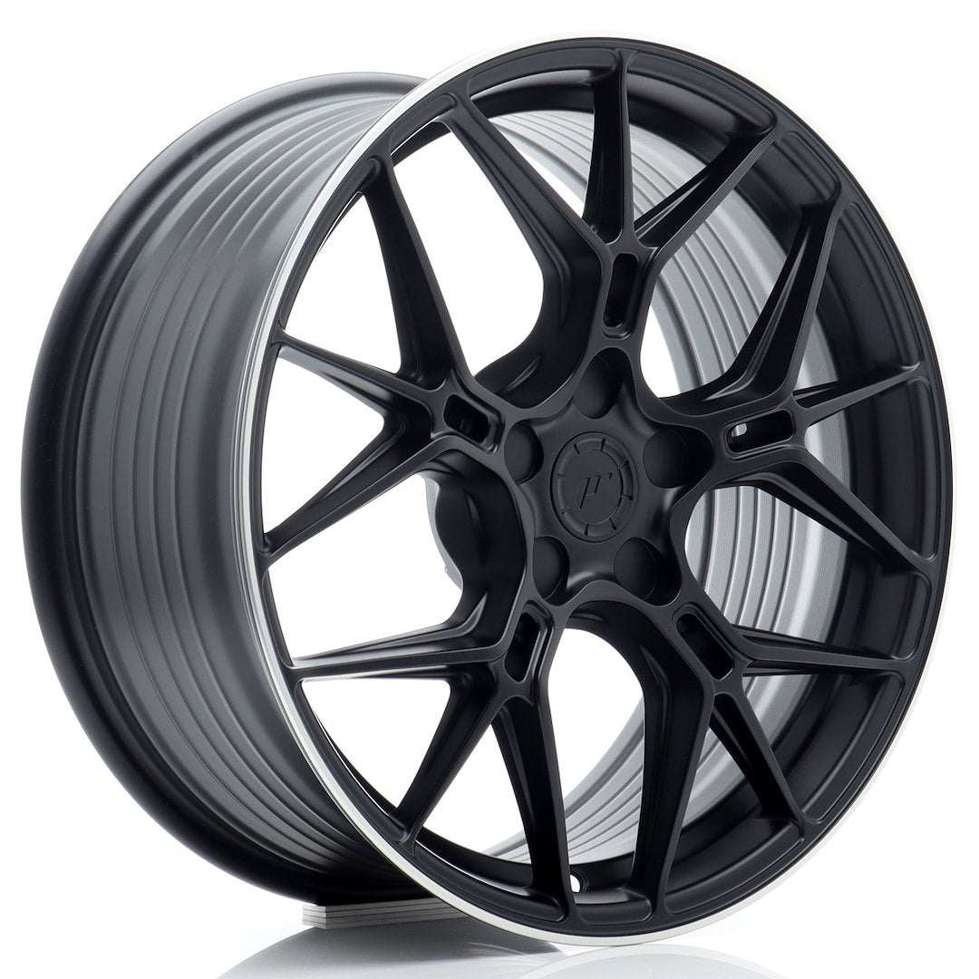 JR Wheels JR51 – Black w/ Machined Lip