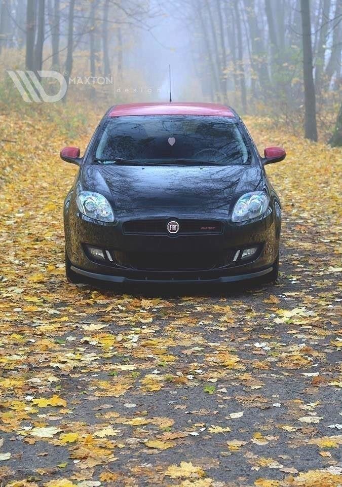 Street+ Spoilerlippe Front Ansatz passend für FIAT BRAVO II schwarz Hochglanz – Ansicht 3