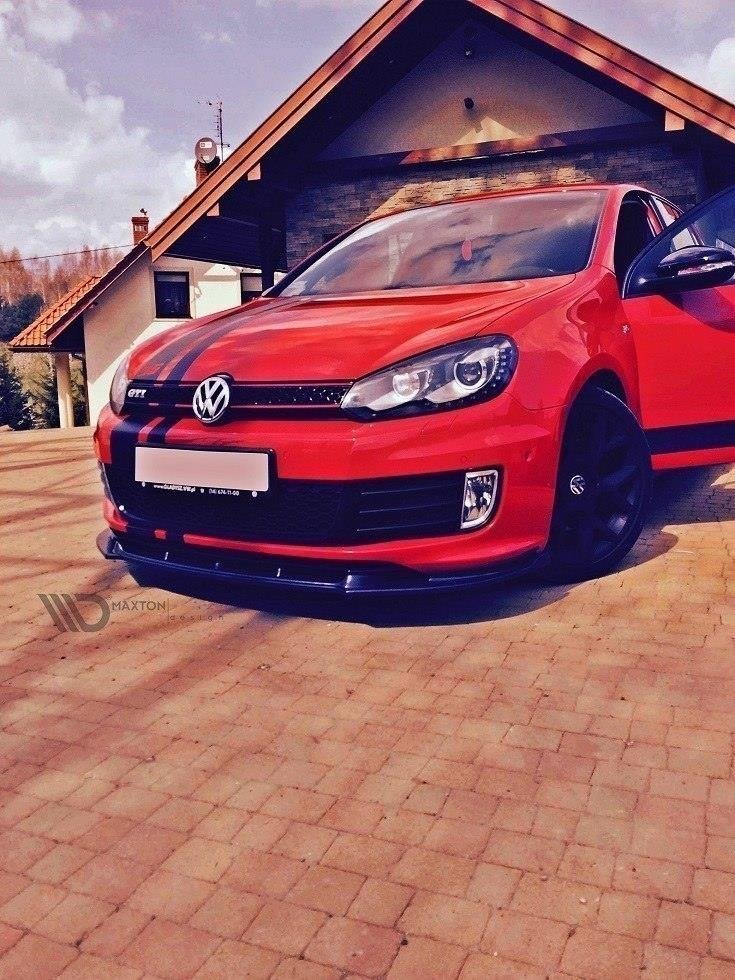 Street+ Spoilerlippe Front Ansatz passend für VW GOLF 6 GTI 35TH schwarz Hochglanz – Ansicht 2