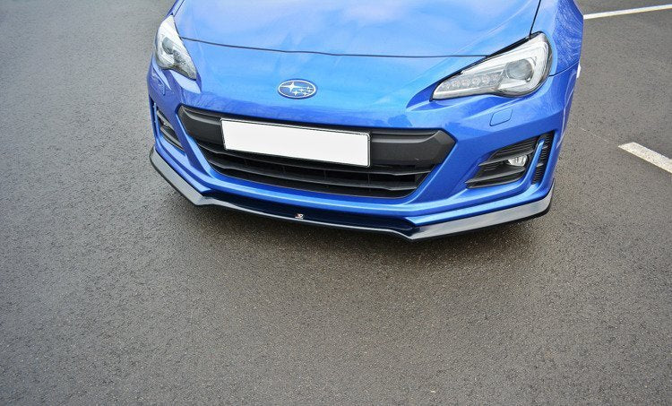 Street+ Spoilerlippe Front Ansatz V.2 passend für Subaru BRZ Mk1 Facelift schwarz Hochglanz – Ansicht 4