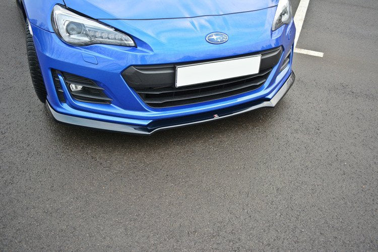 Street+ Spoilerlippe Front Ansatz V.2 passend für Subaru BRZ Mk1 Facelift schwarz Hochglanz – Ansicht 3