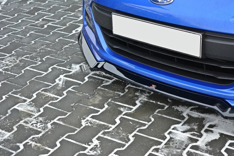 Street+ Spoilerlippe Front Ansatz V.2 passend für Subaru BRZ Mk1 Facelift schwarz Hochglanz – Ansicht 1