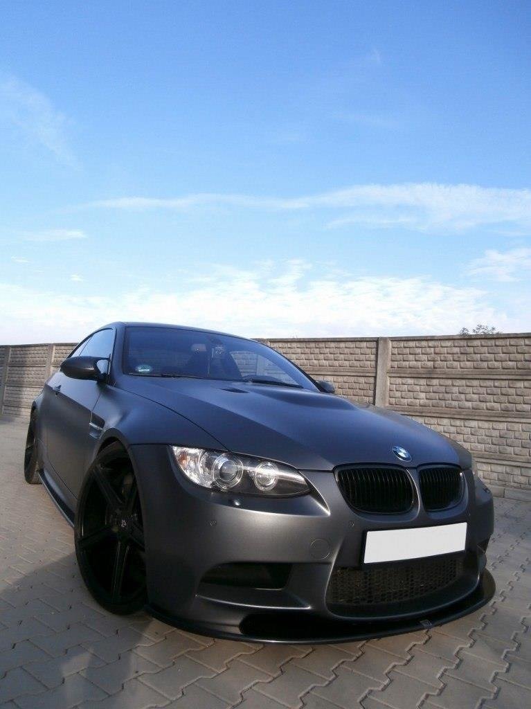 Street+ Spoilerlippe Front Ansatz passend für BMW M3 E92 / E93  schwarz Hochglanz – Ansicht 3