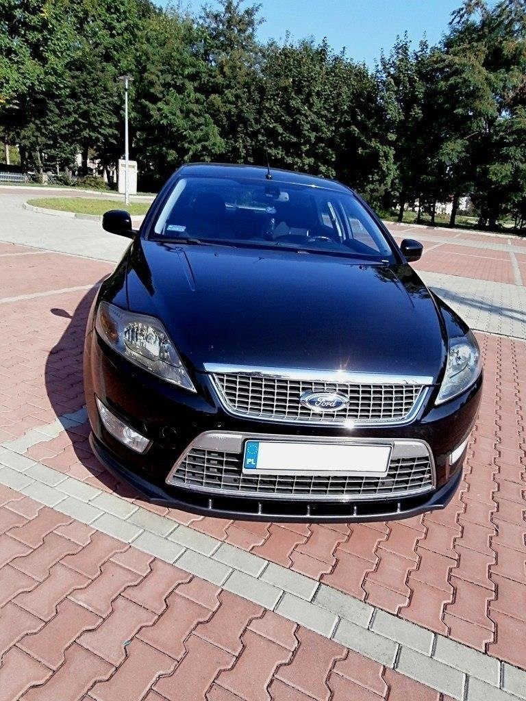 Street+ Spoilerlippe Front Ansatz passend für FORD MONDEO MK4 vor Facelift schwarz Hochglanz – Ansicht 3
