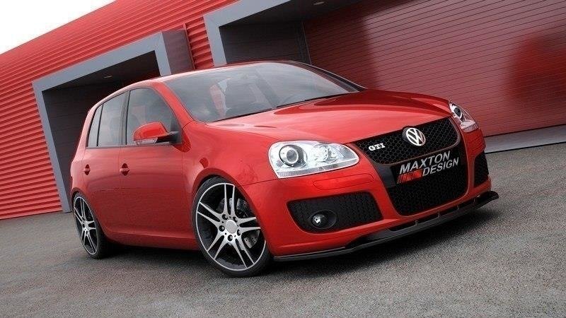 Street+ Spoilerlippe Front Ansatz passend für VW GOLF 5 GTI schwarz Hochglanz – Ansicht 1