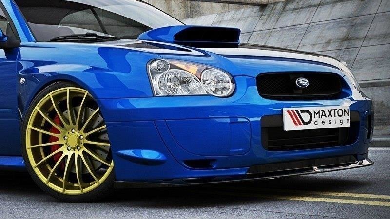 Street+ Spoilerlippe Front Ansatz passend für Subaru Impreza WRX STI (BLOBEYE) schwarz Hochglanz – Ansicht 1