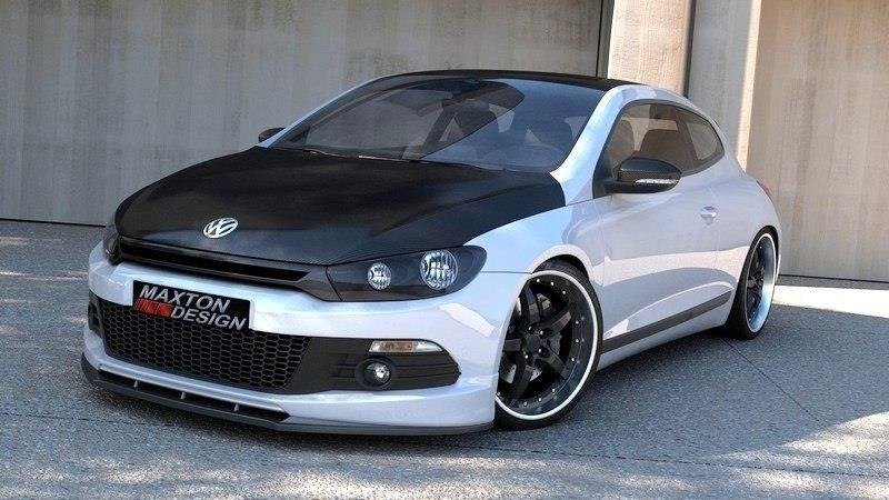 Street+ Spoilerlippe Front Ansatz passend für VW SCIROCCO R-LINE schwarz Hochglanz – Ansicht 2