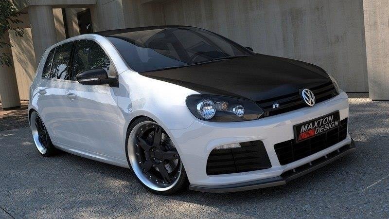 Street+ Spoilerlippe Front Ansatz passend für VW GOLF 6 R schwarz Hochglanz – Ansicht 2