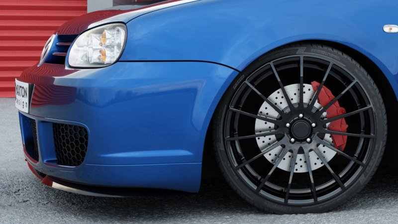 Street+ Spoilerlippe Front Ansatz passend für (Cupra Look) VW Golf IV R32 schwarz Hochglanz – Ansicht 5
